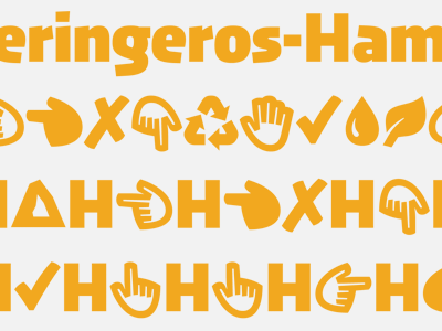 Icons 2 dynamic finger font hand icon index leaf pictogram type design typeface
