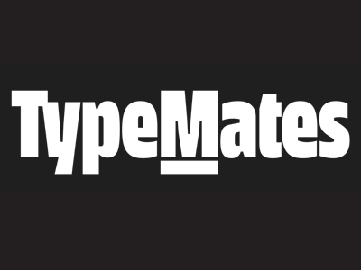 TypeMates Logo condensed design fonts foundry logo typeface