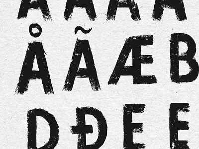 Custom font for LaBrassBanda #2 artwork bavaria crafted customfont font handmade letter music organic printed typeface