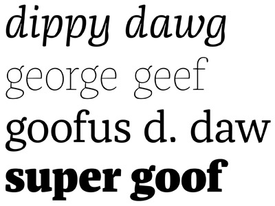 goofy g bold cursive font italic light type typedesign typeface