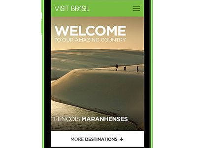 Visit Brasil - Home embratur home mobile responsive ui visitbrasil webdesign