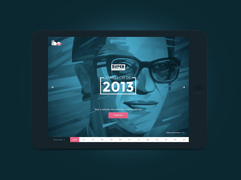 Visual concept for a magazine's year recap. interactive recap web app magazine ui visual