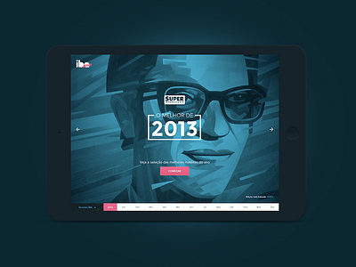 Visual concept for a magazine's year recap. app interactive magazine recap ui visual web