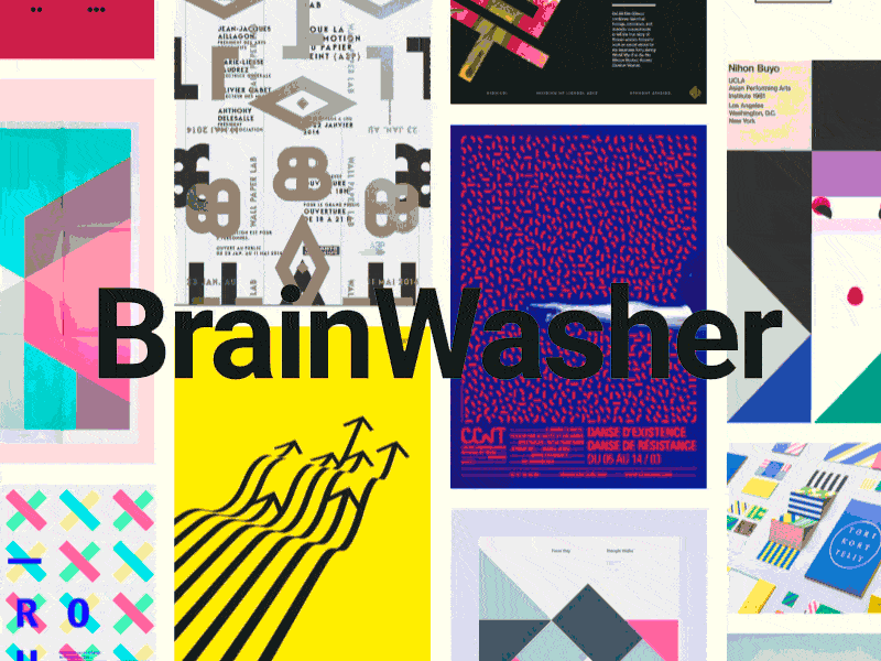 brainwasher.co design editorial gallery graphic inspiration