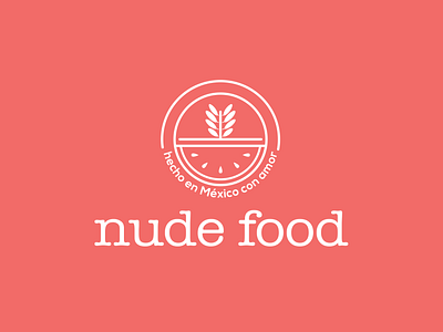 nude food branding design illustration logo vector