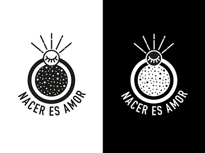Nacer Es Amor branding geometric design illustration logo love vector