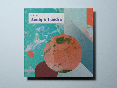 Auniq & Tundra Cover Design abstract album art colourful design drop shadow graphic design layout mockup record art typography vinyl