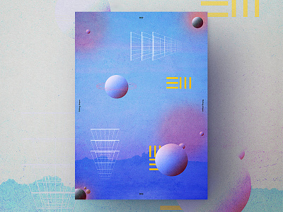 Planets poster 002 abstract colourful design drop shadow graphic design layout mockup poster poster design posterdesign printdesign