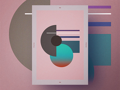 Etching shapes poster 005