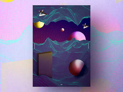 Etching shapes poster 035 abstract colourful design drop shadow graphic design layout mockup poster poster design posterdesign printdesign