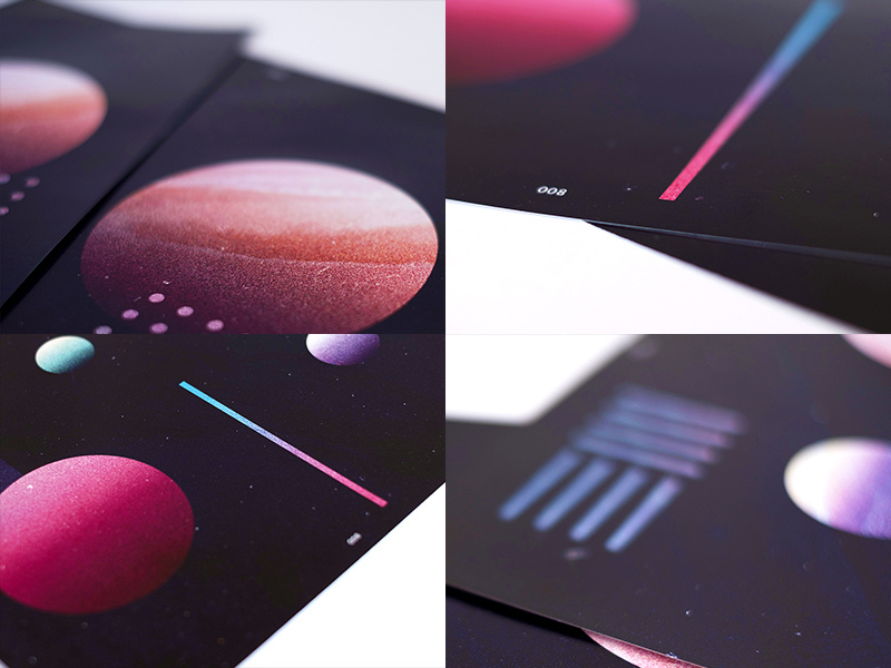 Planets poster - Print version poster design graphic design print printdesign posterdesign poster layout design colourful abstract