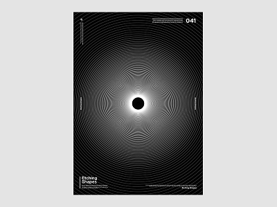 Etching shapes poster 041