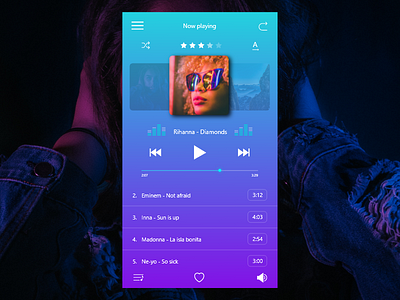 Daily UI #009 — Music player