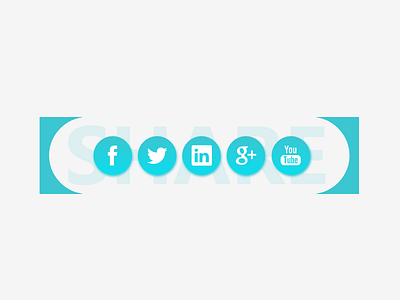 Daily UI #010— Social Share 010 button challenge dailyui network share simple social