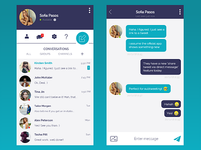 Daily UI #013 — Direct Messaging 013 app chat conversation dailyui design direct message messages mobile ui ux