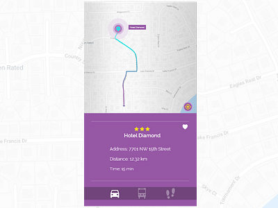 Daily UI #020 — Location Tracker 020 app challenge dailyui location locatuon tracker map mobile ui