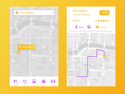 Daily UI #029 — Map 029 app challenge dailyui design location map ui