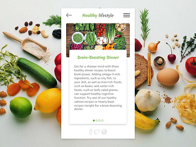 Daily UI #035 — Blog Post 035 article blog challenge dailyui design food healthy mobile post ui