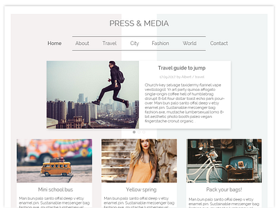 Daily UI #051 Press Page