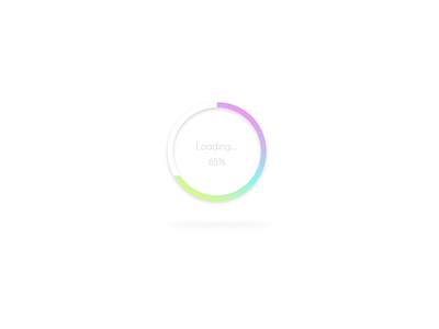 #076 | Loading... app challenge circle clean dailyui design gradient loading simple ui ux