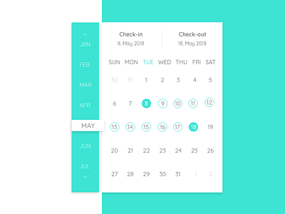 Daily UI #080 - Date Picker