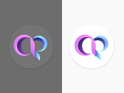 Logo design AR adobexd colors design gradient graphicdesign illustrator letter a letter r logo logodesign personal brand