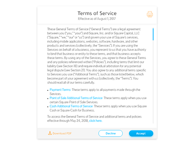 Daily UI #089 - Terms of Service 089 challenge clean dailyui design simple terms of service ui ui design ux web