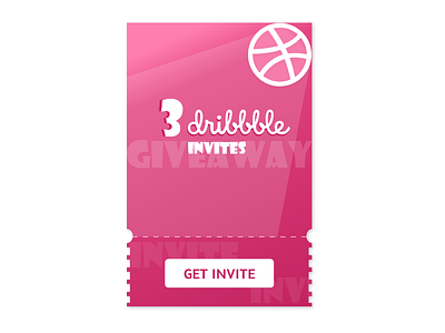 Giveaway / Dribbble Invite / Daily UI #097