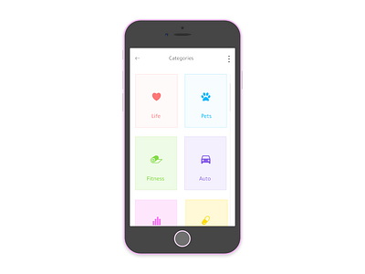 Categories- Daily UI:: #099 099 challenge color dailyui design minimal mobile ui ux