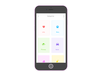 Categories- Daily UI:: #099