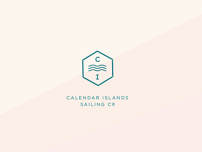 Calendar Islands Sailing Co. branding concept design logo typography