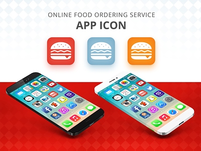 App Icon - Online Food Ordering dailyui dailyui 005 design flat icon icon app logo vector