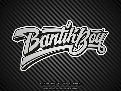 BANTIK BOY logo artgazm branding design graffiti digital illustration logo