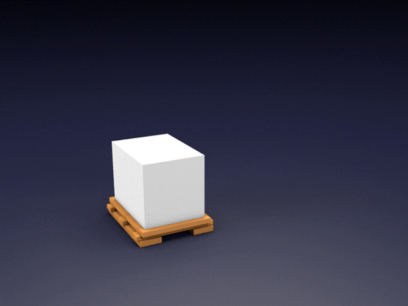 Forklift 3d animation cinema4d design forklift gif loop