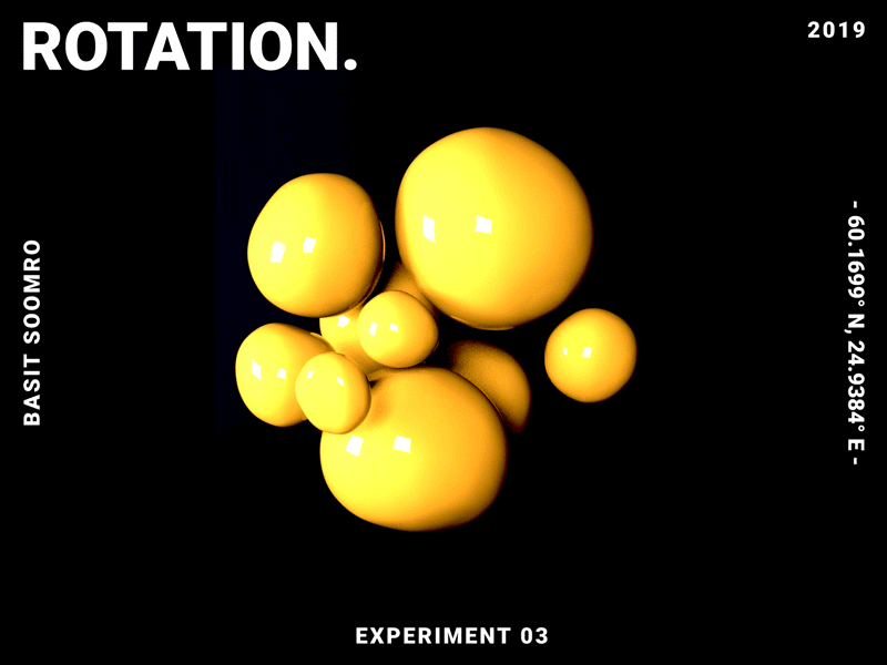 Rotation. 2d 3d 3danimation aftereffects animation c4d cinema4d mograph octane octanerender