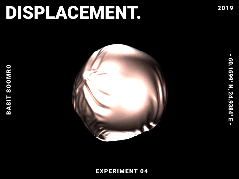 Displacement. 2d 3d 3drender after effects animation c4d cinema4d mograph octane octanerender