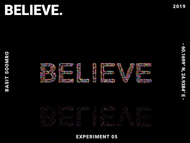 Believe. 2d 3d 3drender aftereffects animation c4d cinema4d mograph octane octanerender