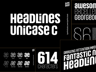 Headlines Unicase Sans Serif