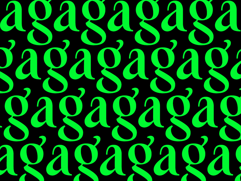 Gaga editorial font logo serif type type design typedesign typeface typography wip working progress