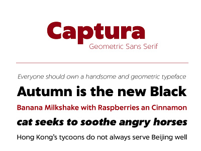 Captura - Geometric Sans Serif