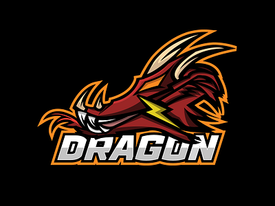 Electric Dragon Mascot Logo