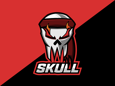 Skull with Bandana Mascot Logo branding exploration flaming skull logo logo logo branding logo design logodesign mascot character mascot design mascot logo mascot logo design mascot skull logo mascotlogo skull logo skull with bandana