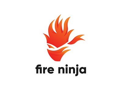 Fire Ninja Logo brand brand design brand identity branding branding design clean logo design exploration fire ninja logo flame flat identity letters logo logo branding logo design logodesign ninja ninja logo simple