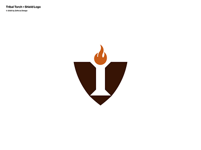 Tribal Torch + Shield Logo (V + I)