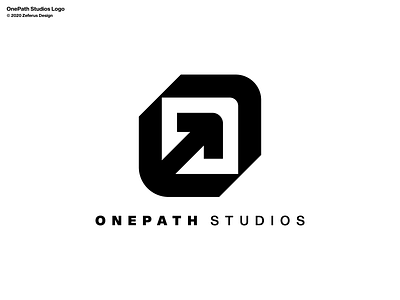OnePath Studios Logo arrow logo branding clean logo design exploration letter o letter o logo letters logo logo branding logo design logodesign modern logo o logo
