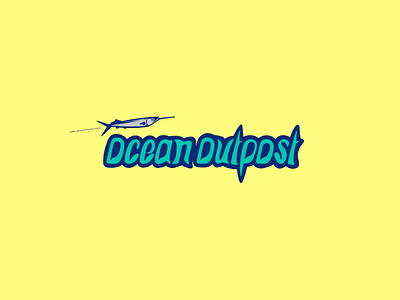 Ocean Outpost Logo apparel branding clothing fishing identity design logo logo design