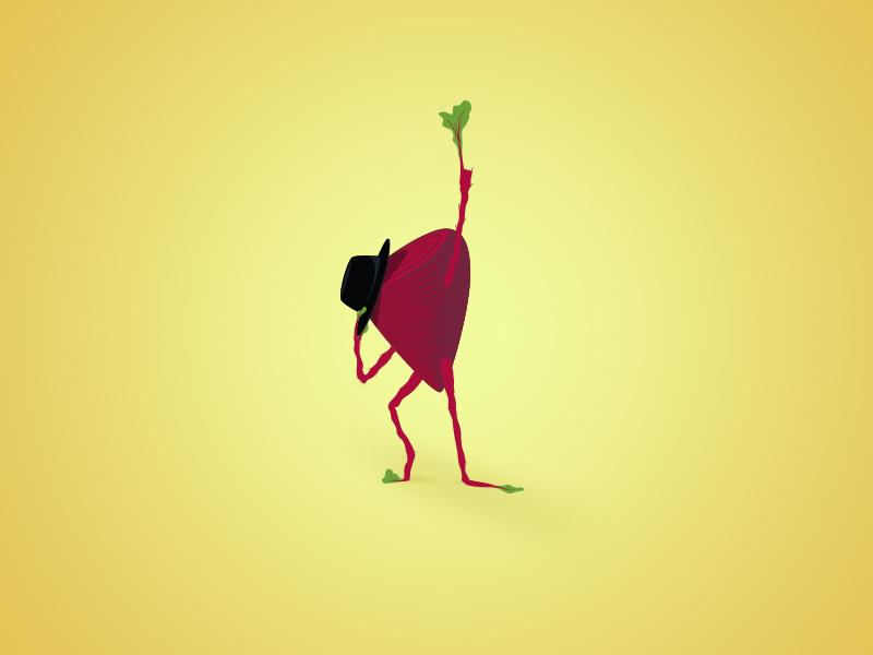 Just Beet It illustration the toasted post michael jackson characters beets