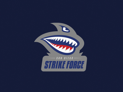 San Diego Strike Force Logo branding football logo logo design san diego sports