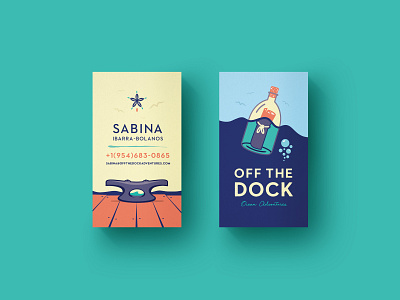 Off The Dock Business Cards branding business cards design stationery