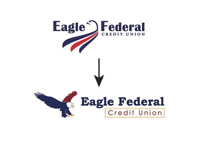 Eagle Federal Logo Redesign | Personal Project branding credit union eagle eagle federal logo logo design